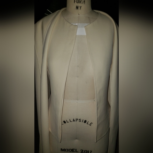 Ralph Lauren Purple label wool bias cut handmade fitted cream jacket - Picture 5 of 16